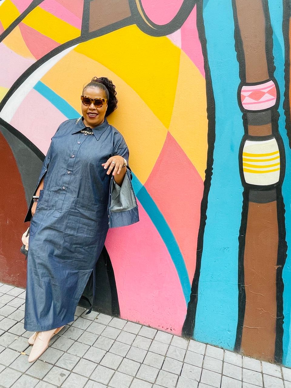 Nina's Denim Luxe Curve Kaftan