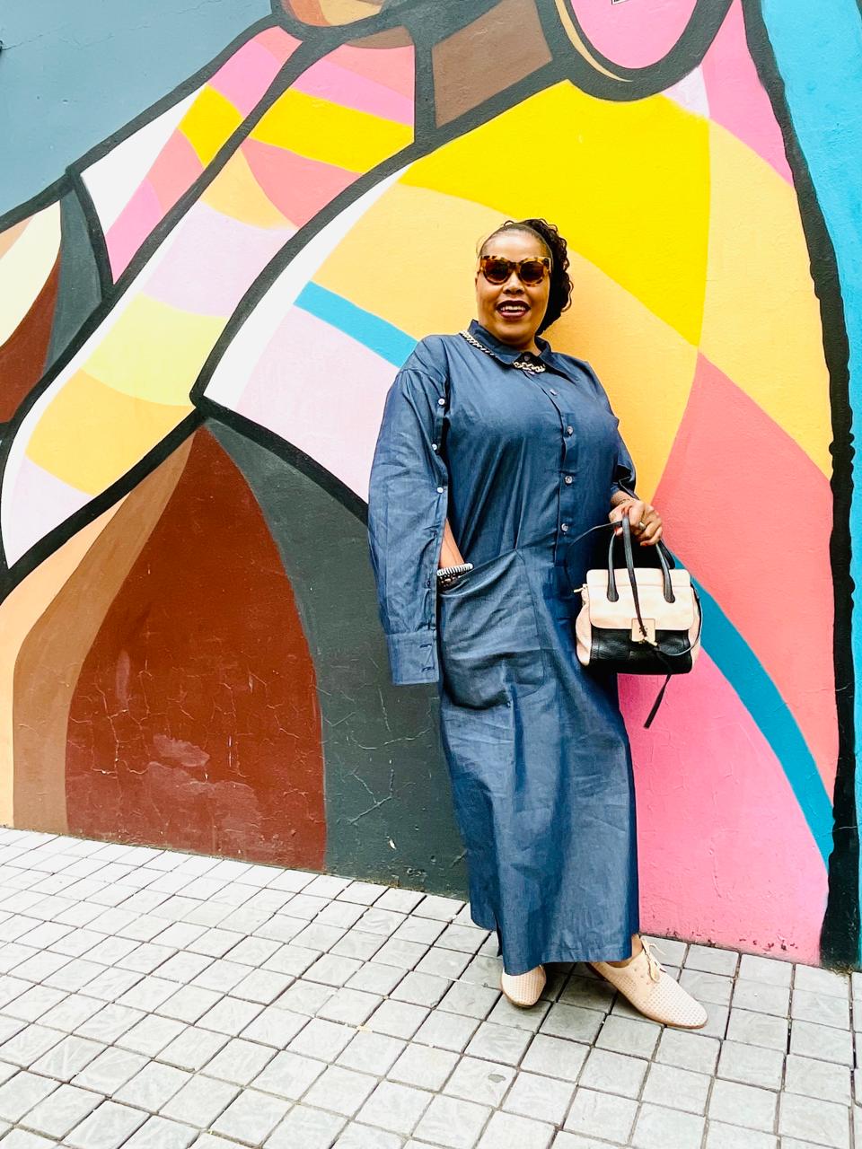 Nina's Denim Luxe Curve Kaftan